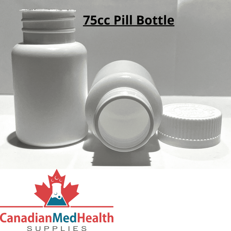 75cc Plastic Pill Bottle with CRC cap