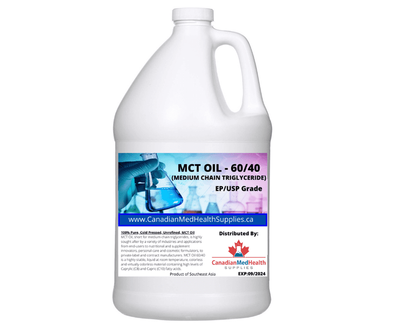 Organic MCT OIL 60/40 (MEDIUM CHAIN TRIGLYCERIDE) Clear and Odorless