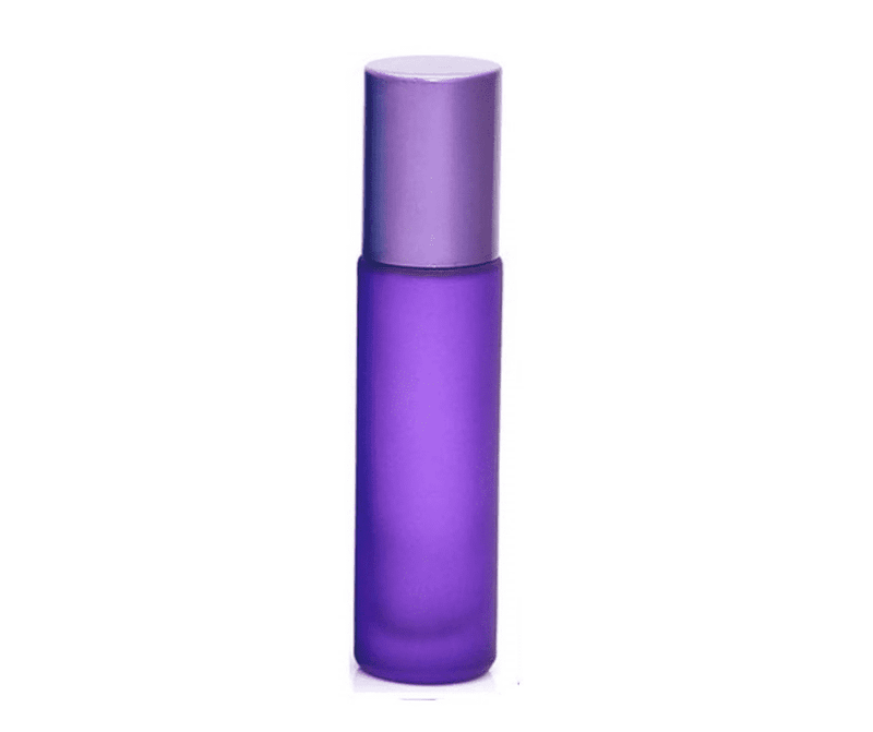 10mL Frost Purple Glass Roller Bottle for essential oils from CanadianMedHealthSupplies