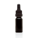 18DIN neck, 10mL Black Glass Dropper Bottle (bottle only)