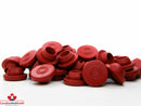 20mm Butyl Rubber Stopper - Red - CanadianMedHealthSupplies