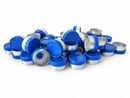 13mm Blue Flip-Off Cap - Blank