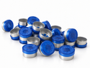 13mm Blue Flip-Off Cap - Transparent