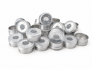 13mm White Flip-Off Cap - Transparent
