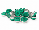 13mm Green Flip-Off Cap - Transparent