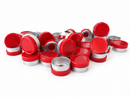 13mm Red Flip-Off Cap - Blank