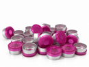 13mm Magenta Flip-Off Cap - Transparent