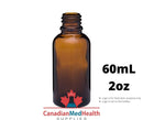 18DIN neck, 60mL Amber Glass Dropper Bottle (bottle only)