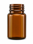 100cc Amber PET Pharmaceutical Pill Bottle with Tamper Evident Ring and CRC Cap