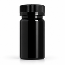 100cc Black PET Pharmaceutical Pill Bottle with Tamper Evident Ring and CRC Cap