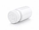 60cc White PET Pharmaceutical Pill Bottle with Tamper Evident Ring and CRC Cap