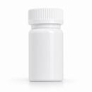 75cc White PET Pharmaceutical Pill Bottle with Tamper Evident Ring and CRC Cap
