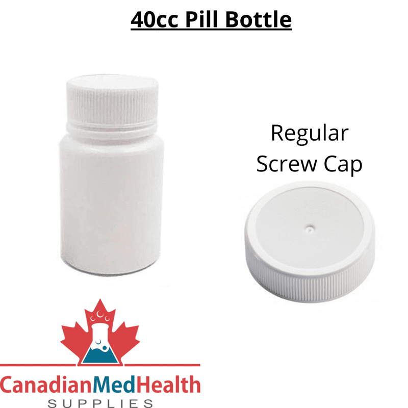 Pharmaceutical Pill Bottle 40CC with Screw Cap