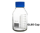 2000mL Wide Mouth Glass Media Bottle with GL80 Screw Cap