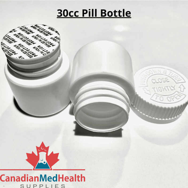 30cc Plastic Pill Bottle with Child Resistant cap