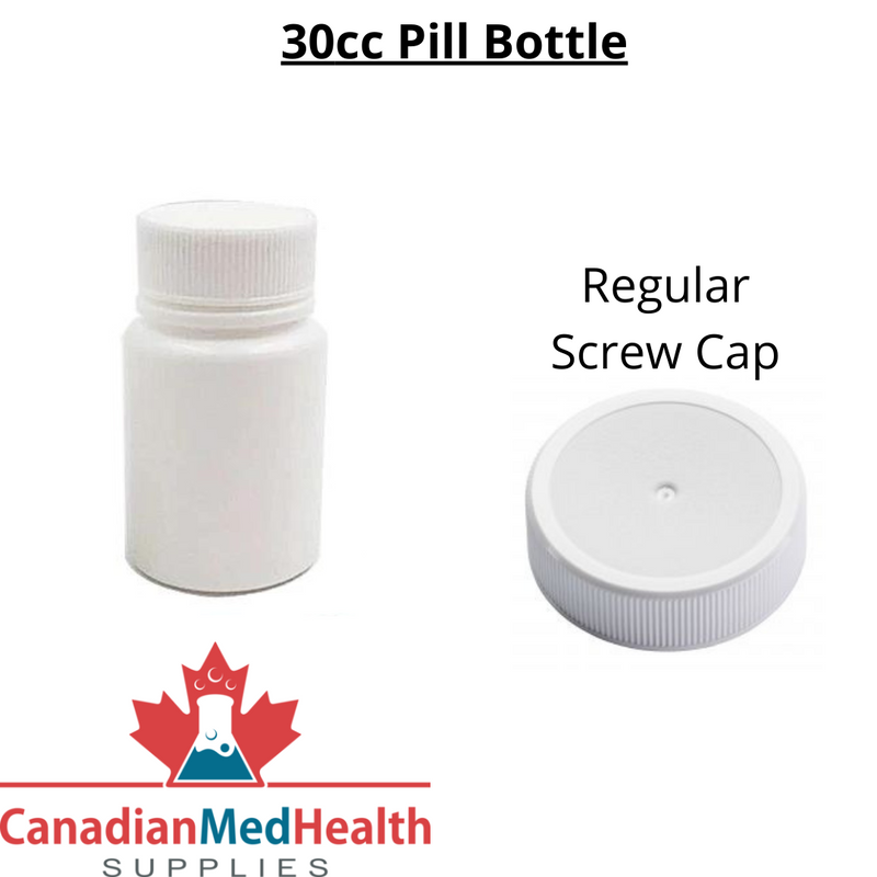 Pharmaceutical Pill Bottle 30CC With Screw Cap