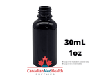 18DIN neck, 1oz (30mL) Black Glass Dropper Bottle (bottle only)