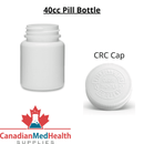 40cc HDPE Pharmaceutical Pill Bottle with Child-Proof Cap