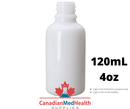 22-400 neck, 4oz (120mL) White Glass Dropper Bottle (bottle only)