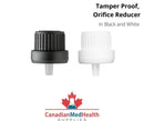 18DIN neck, Tamper Proof Caps with Orifice Reducer (drip top)
