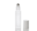 10mL Frost Clear Glass Roller Bottle for essential oils from CanadianMedHealthSupplies