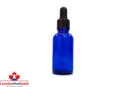BULK ORDER 1oz (30mL) Cobalt Blue Glass Dropper Bottle With Dropper - CanadianMedHealthSupplies