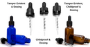 BULK ORDER 1oz (30mL) Cobalt Blue Glass Dropper Bottle With Dropper - CanadianMedHealthSupplies