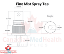 18DIN neck, 1oz (30mL) Fine Mist Sprayer