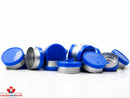 20mm Blue Flip-Off Seal - Blank - CanadianMedHealthSupplies
