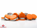 20mm Orange Flip-Off Seal - Matt Frost - CanadianMedHealthSupplies