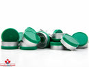 20mm Forest Green Flip-Off Seal - Blank - CanadianMedHealthSupplies