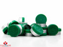 13mm Forest Green Flip-Off Cap - Flip-Off - CanadianMedHealthSupplies