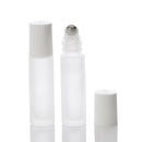 10mL Frost Clear Glass Roller Bottle for essential oils from CanadianMedHealthSupplies