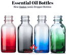 18DIN neck, 1oz (30mL) Ombre Green Glass Dropper Bottle (bottle only)